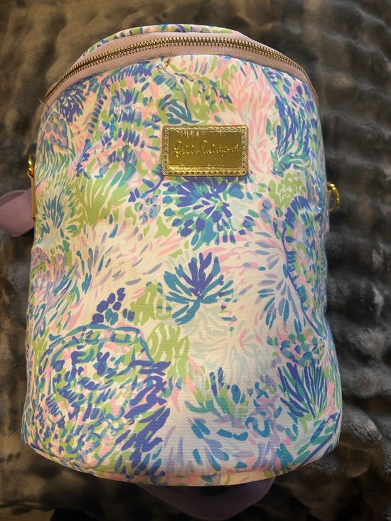 Lilly Pulitzer Other - Lilly Pulitzer Pastel Floral Cooler with Gold Logo